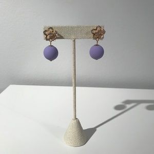 Jewelry - Purple Drop Earrings with Star Accent Jewelry - Purple Drop Earrings with Star Accent